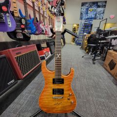 WASHBURN X-50 Quilted Amber Electric Guitar Used