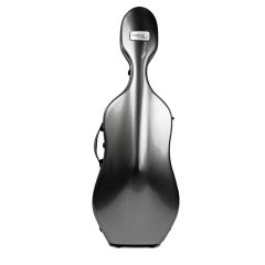 BAM CASES HIGHTECH 3.5 Compact Cello Case, Silver Carbon