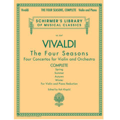G SCHIRMER VIVALDI The Four Seasons Complete Four Concertos For Violin & Orchestra
