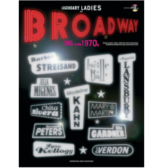WARNER PUBLICATIONS LEGENDARY Ladies Of Broadway 1960s To The 1970s Piano Vocal Guitar Cd Included