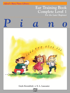 ALFRED ALFRED'S Basic Piano Library Piano Ear Training Book Complete 1 (1a/1b)