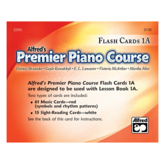 ALFRED PREMIER Piano Course Flash Cards 1a
