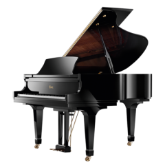 ESSEX 155 Classic Grand Piano In Polished Ebony with Matching Bench