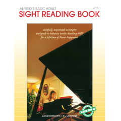 ALFRED ALFRED'S Basic Adult Piano Course Sight Reading Book Level 1