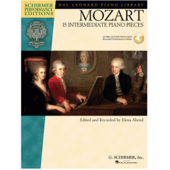 HAL LEONARD MOZART 15 Intermediate Piano Pieces With Online Audio