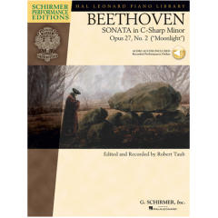 G SCHIRMER BEETHOVEN Sonata In C Sharp Minor Opus 27 No 2 Moonlight Sonata Cd Included