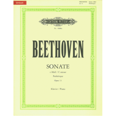 EDITION PETERS BEETHOVEN Sonata In C Minor Opus 13 Pathetique For Piano