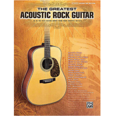 ALFRED THE Greatest Acoustic Rock Guitar Authentic Guitar Tab Edition