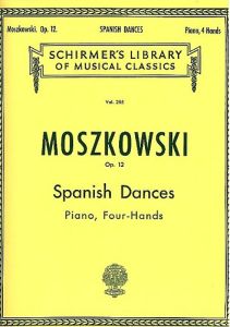 G SCHIRMER MOSZKOWSKI 5 Spanish Dances Op.12 For 1 Piano 4 Hands