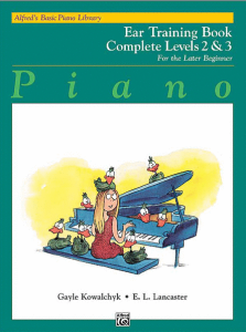ALFRED ALFRED'S Basic Piano Library Piano Ear Training Book Complete Levels 2 & 3