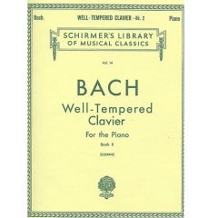 G SCHIRMER J S Bach Well Tempered Clavier For The Piano Book 2 Edited By Carl Czerny