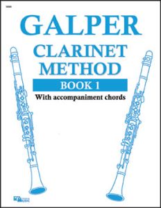 WATERLOO MUSIC GALPER Clarinet Method Book 1 With Accompaniment Chords