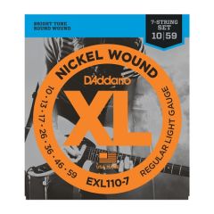 D'ADDARIO EXL110-7 Xl Nickel Round Wound Regular Light .010-.059 7-string Set