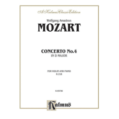 KALMUS MOZART Violin Concerto No. 4 K.218