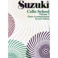 SUZUKI SUZUKI Cello School Piano Accompaniment Volume 3 Revised Edition