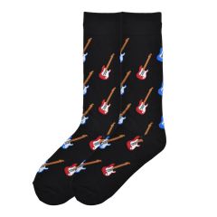 MUSIC TREASURES CO. MENS Electric Guitar Socks (adult Size Large 10-13 Fits Shoe Size 8-12)