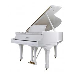 BOSTON GP-163 5'4 Grand Piano In Exclusive White Polish With Bench