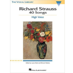 HAL LEONARD RICHARD Strauss 40 Songs For High Voice