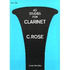 CARL FISCHER C Rose 40 Studies For Clarinet Book 1