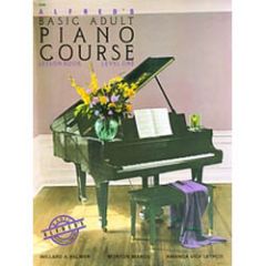 ALFRED ALFRED'S Basic Adult Piano Course Lesson Book Level 1