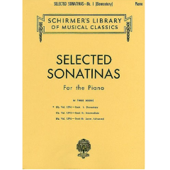 G SCHIRMER SELECTED Sonatinas For The Piano Book 1 Elementary Piano Solos
