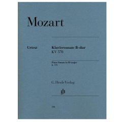 HENLE MOZART Piano Sonata In B Flat Major Kv 570