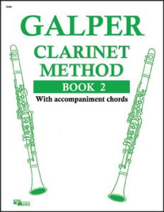 WATERLOO MUSIC GALPER Clarinet Method Book 2 With Accompaniment Chords
