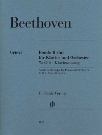 HENLE BEETHOVEN Rondo In B Flat Major For Piano & Orchestra Woo6 Piano Reduction