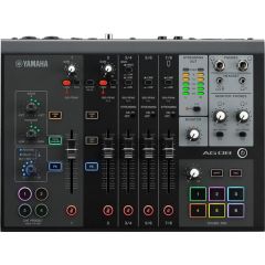 YAMAHA AG08 Black | 8-channel Live Streaming Mixer W/ Integrated Usb Audio Interface