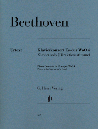 HENLE BEETHOVEN Piano Concerto In Eb Major Woo4 Piano Solo (conductor's Part)