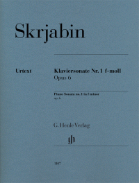 HENLE SCRIABIN Piano Sonata No 1 In F Minor Opus 6