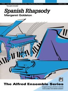 ALFRED SPANISH Rhapsody Composed By Margaret Goldston For Piano Duo 2 Copies Included