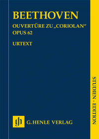 HENLE BEETHOVEN Ouverture Zu Coriolan Opus 62 Henle Study Score