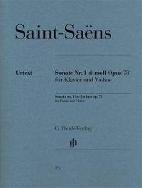 HENLE SAINT Saens Sonata No 1 In D Minor Opus 75 For Violin & Piano