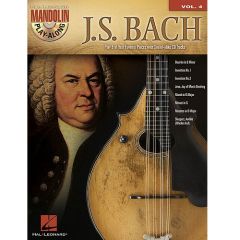 HAL LEONARD MANDOLIN Play Along Js Bach Play 8 Favorites With Professional Audio Tracks