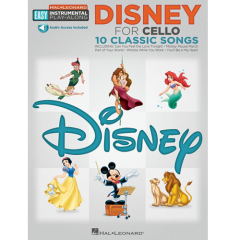 HAL LEONARD EASY Instrumental Play Along Disney For Cello 10 Classic Songs