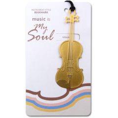 AIM GIFTS GOLD Violin Bookmark