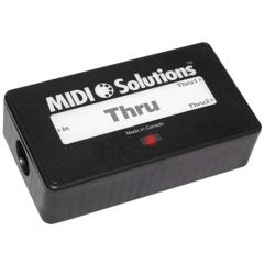 MIDI SOLUTIONS THRU | 2-output / 1-input Active Midi Thru Box