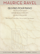 DURAND MAURICE Ravel Oeuvres Pour Piano Edition Originale