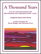 HAL LEONARD A Thousand Years Arranged For Harp By Sylvia Woods
