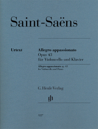 HENLE SAINT Saens Allegro Appassionato Opus 43 For Cello & Piano