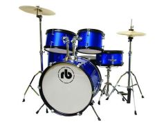 RB RB-JR5-SBL 5-piece Junior Drum Kit, Sparkle Blue
