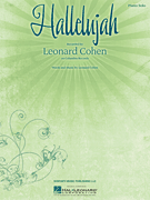 HAL LEONARD HALLELUJAH Recorded By Leonard Cohen Piano Solo Edition