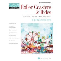 HAL LEONARD ROLLER Coasters & Rides Eight Intermediate Piano Duets For 1 Piano 4 Hands