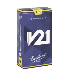 VANDOREN V21 B-flat Clarinet Reeds #2.5 - Individual, Single Reeds