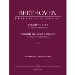 BARENREITER BEETHOVEN Concerto For Pianoforte & Orchestra No. 2 B-flat Major Opus 19