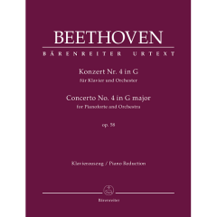 BARENREITER BEETHOVEN Concerto For Pianoforte & Orchestra No. 4 G Major Opus 58