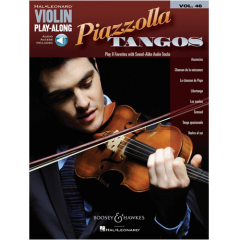 HAL LEONARD VIOLIN Play Along Piazzolla Tangos Play 8 Favorites With Sound Alike Audio