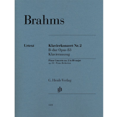 HENLE BRAHMS Piano Concerto No 2 In B Flat Major Opus 83 Piano Reduction