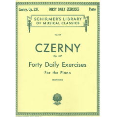 G SCHIRMER CZERNY 40 Daily Exercises Op. 337